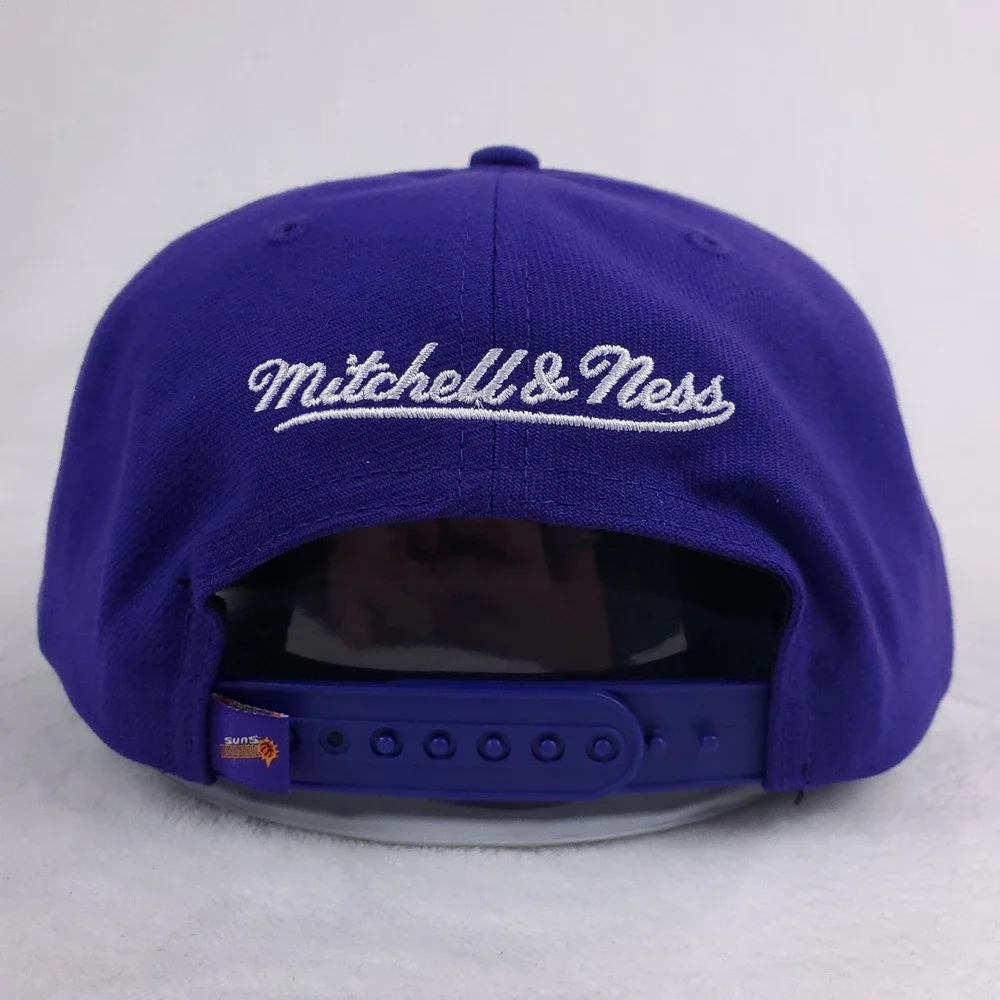 Phoenix Suns Mitchell & Ness NBA Snapback Hat‎ Cap 3D Logo Purple NWT